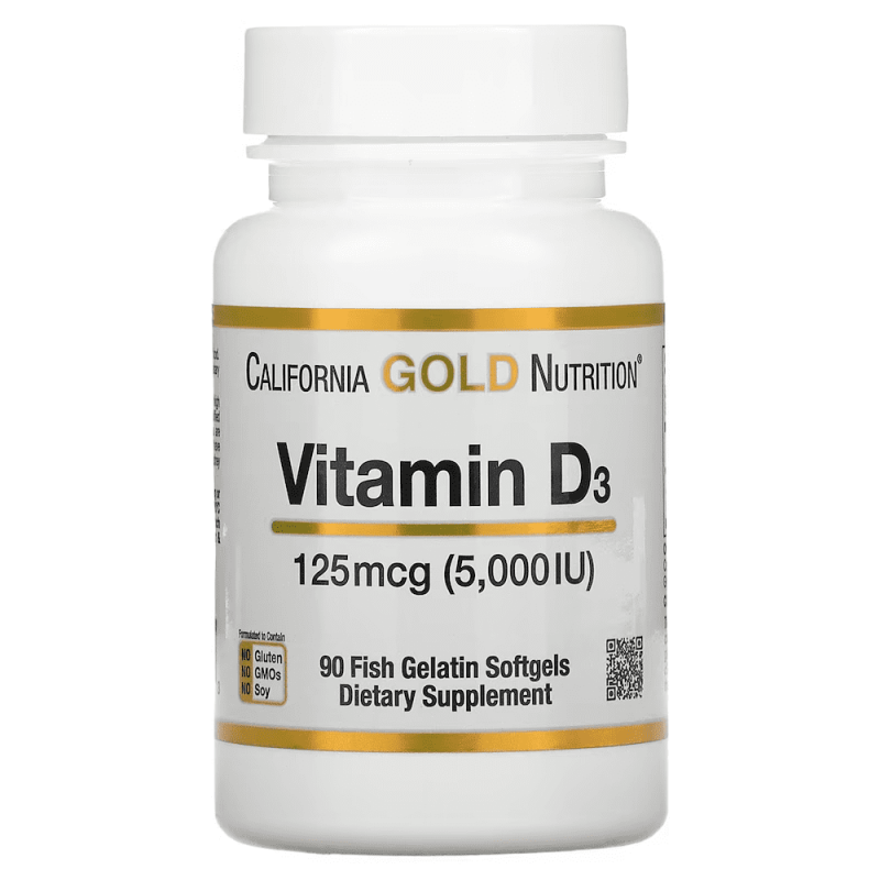 Витамин D3 [California Gold Nutrition] 90 капсул